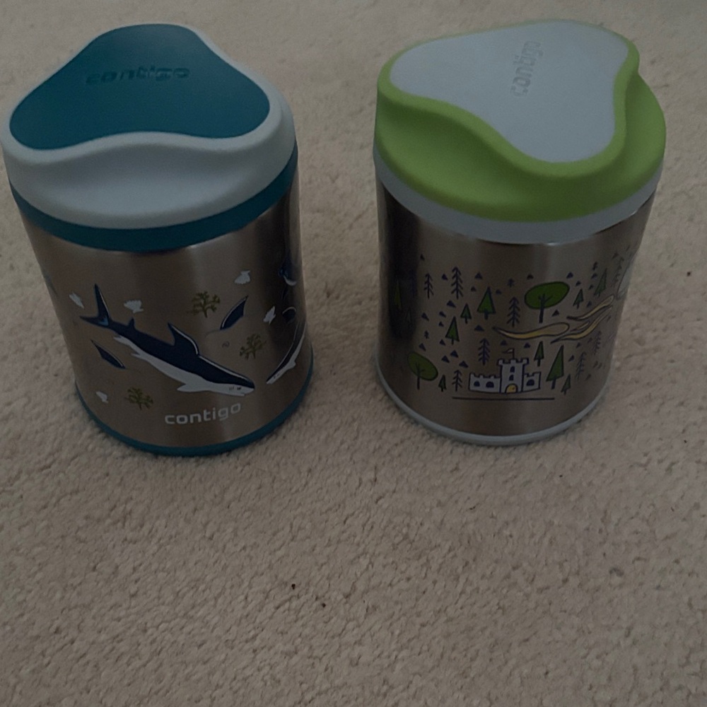 Contigo Insulated Jars with Blue and Green Lids